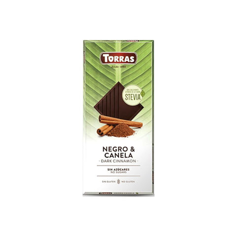 Chocolate Torras con Canela 60% (Con Stevia -Sin Gluten)